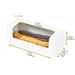 Boite carton à fenêtre pour éclair ou macaron 150x60mm H50mm