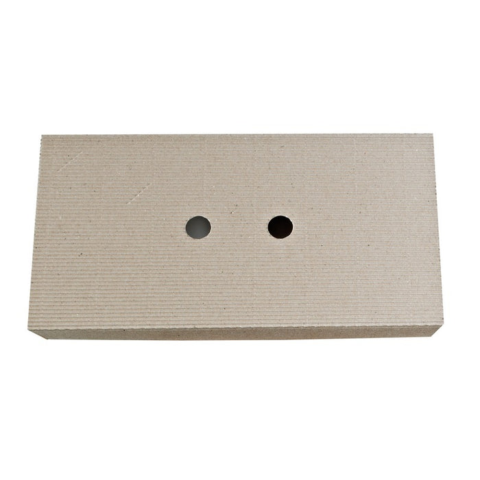 Couvercle carton kraft ondulé "Chokra" 380x198mm H60mm