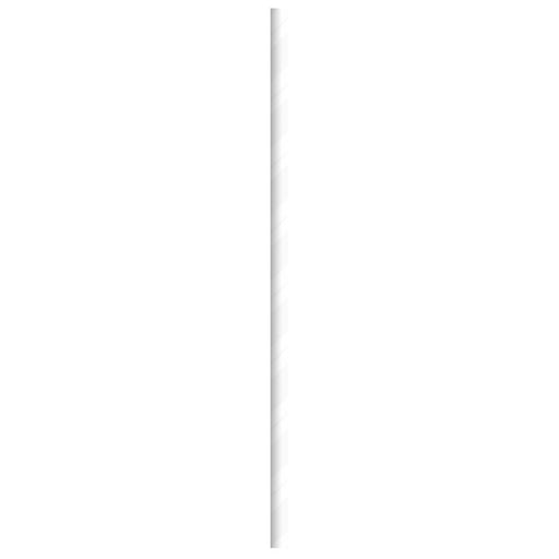 Paille à cocktail en papier blanc H145mm