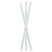 Paille pour smoothie en papier blanc H197mm