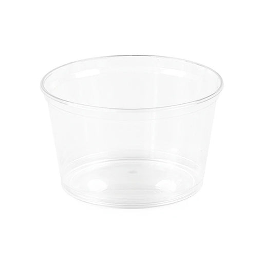 Pot à sauce rond en plastique PS cristal H61mm 350ml