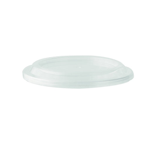 Couvercle plat transparent en plastique PS pour coupe cristal H10,5mm