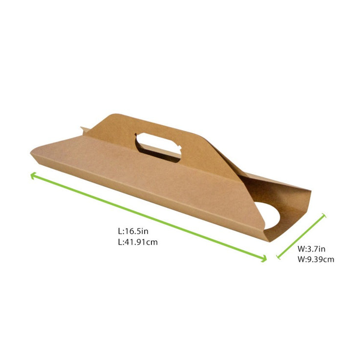 Porte gobelets kraft - 4 compartiments 380x420mm