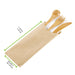 Kit couverts bambou 4/1 "Bambi", emballage kraft H160mm