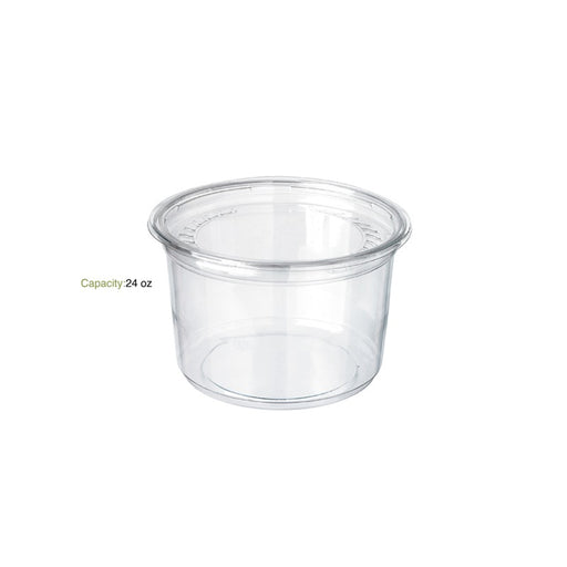 Pot Deli rond PET transparent H106mm 750ml