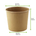 Pot "Deli" rond en carton kraft H95mm 700ml