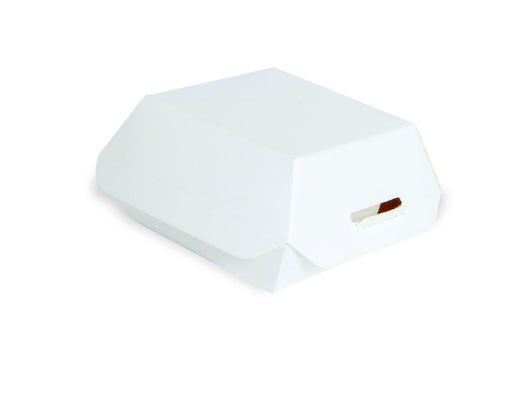 Mini boîte burger en carton blanc 98x95mm H50mm