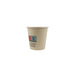 Gobelet blanc en carton fibre de bambou avec laminage plastique PE H62mm 120ml