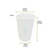 Gobelet AirCup en carton blanc H57mm 75ml