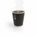Gobelet en carton noir à double paroi sans matière plastique, Waterbased H110mm 350ml
