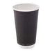 Gobelet en carton noir à double paroi sans matière plastique, Waterbased H136mm 460ml