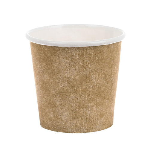 Gobelet blanc imprimé kraft H60mm 120ml