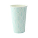 Gobelet carton blanc décor feuille H137mm 470ml