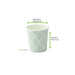 Gobelet carton blanc décor feuille H62mm 120ml