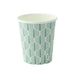 Gobelet carton blanc décor feuille H92mm 230ml