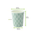 Gobelet carton blanc décor feuille H92mm 230ml