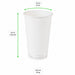 Gobelet Eden blanc en carton sans plastique, Waterbased H136mm 470ml