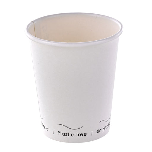 Gobelet Eden blanc en carton sans plastique, Waterbased H92mm 230ml