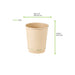 Gobelet beige en carton fibre de bambou sans plastique, Waterbased H92mm 230ml
