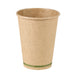 Gobelet Zen en carton kraft brun sans plastique, Waterbased H110mm 350ml