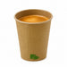 Gobelet Zen en carton kraft brun H136mm 460ml