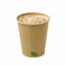 Gobelet Zen en carton kraft brun H57mm 72ml