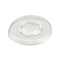 Couvercle PET transparent plat - Ø 8 cm - Compatible avec 209POPET7, 210GPU8, 210POB151, 210POC151N - 1000 unités