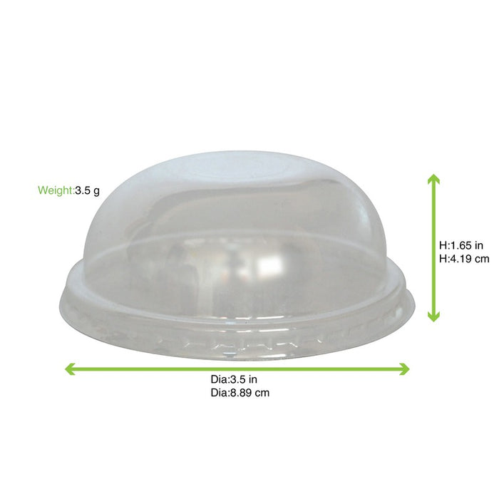 Couvercle dôme transparent en plastique PET H10mm