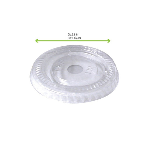 Couvercle plat transparent en plastique PET H9mm