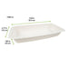 Barquette scellable pulpe laminée PLA "gastronorme" 1/3 325x172mm H48mm 1700ml
