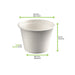 Gobelet pulpe blanc H63mm 350ml
