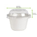 Couvercle dôme transparent en plastique PET H28mm