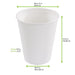 Pot à dessert blanc en pulpe de canne à sucre H90mm 260ml