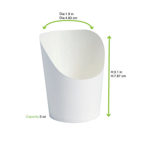 Pot wrap carton blanc H80mm