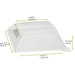 Couvercle dôme transparent en plastique PET pour mise en bouche Klarity 130x130mm H30mm