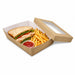 Boîte "Kray" rectangulaire carton avec couvercle à fenêtre 225x155mm H53mm