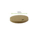 Couvercle plat brun en carton kraft sans matière plastique, Waterbased H12mm