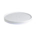 Couvercle plat blanc en carton kraft perforé pour la vapeur H18mm