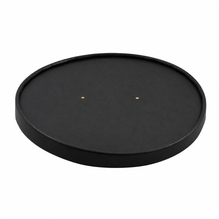 Couvercle plat brun en carton kraft perforé pour la vapeur H16mm