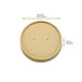Couvercle plat brun en carton kraft sans matière plastique, Waterbased H16mm