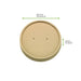 Couvercle plat brun en carton kraft sans matière plastique, Waterbased H16mm