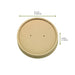 Couvercle plat brun en carton fibre de bambou sans matière plastique, Waterbased H16mm