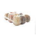 Insert plastique PET transparent 9 macarons (3x3) avec fermeture clipsable 110x160mm H20mm