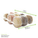 Insert plastique PET transparent 9 macarons (3x3) avec fermeture clipsable 110x160mm H20mm