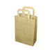 Sac cabas papier kraft brun recyclé 220x100mm H280mm