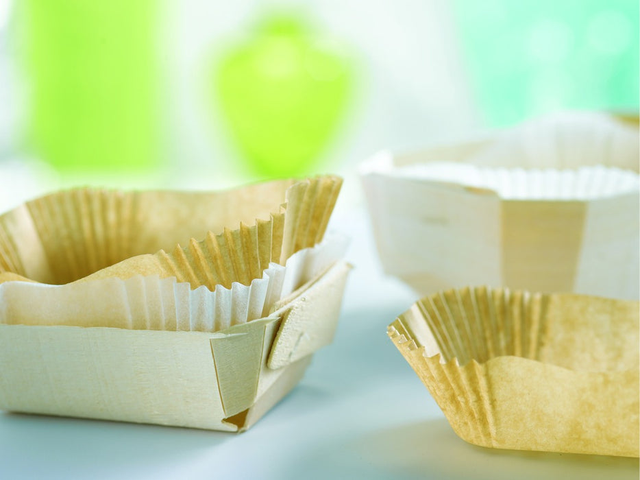 Moule de cuisson bois avec caissette papier 265x115mm H70mm 1200ml