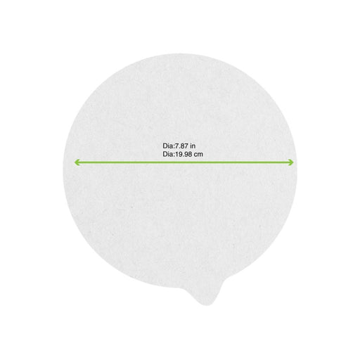 Opercule scellable en papier blanc