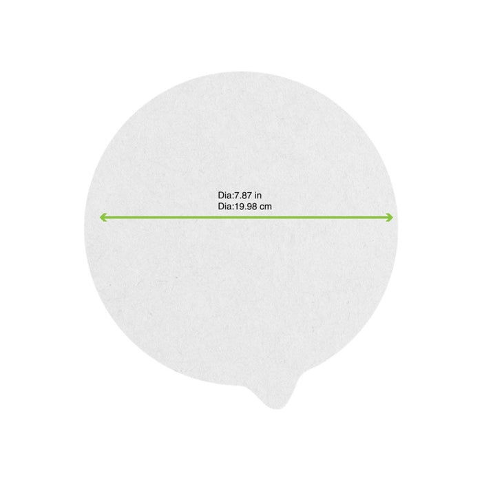 Opercule scellable en papier blanc