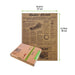 Papier alimentaire kraft brun décor en boite distributrice 350x270mm