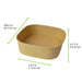 Saladier KraftCarré Multi Usage 170x170mm H66mm 1200ml